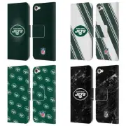 NFL NEW YORK JETS ARTWORK LEATHER BOOK WALLET CASE FOR APPLE iPOD TOUCH MP3