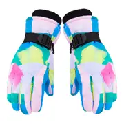 Winter Waterproof Ski Touchscreen Windproof Warm Cold Weather Gloves For Men Women-Green