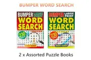 2 x Bumper Word Search Puzzle Words Find Challenge Learning Activity Game Book