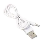 1m DC 3.5mm x 1.35mm Female to USB Type A Male Adapter Power Cable Wire White