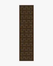 75' x 305' | Machine Washable Runner Rug | Kid & Pet Friendly | Indoor Rug | Jonathan Adler Thebes Cognac Rug | Ruggable
