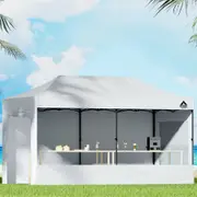 1 Set 3x6m Camping Gazebo InstaHut Marquee Canopy White