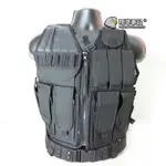 【翔準軍品AOG】 TVE網衫背心 TAC-IV 特警網狀戰術背心 SWAT特警背心 陸戰隊空戰背心(黑色)