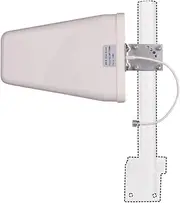 10 dBi Wideband Directional Antenna High Gain Log Periodic Antennas 50 Ohm 3G/4G/LTE/Wi-Fi Universal Fixed Mount (700-2700 MHz) by XRDS-RF