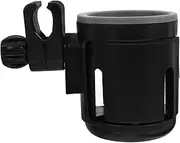 Kisangel Double Cup Holder Bottle Holder Cup Holder Carriers for Drinks Cup Holder Tray Stroller Cup Holder Stroller Bottle Holder Drinks Cup Holder Plastic Drinks Holder Black Abs