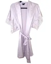 Natori Lace Floral Pink Women's Robe Size Small