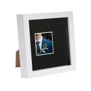6 x 6 3D Box Frame Photo Picture Deep Display Shadow 2 x 2 Mount White/Black