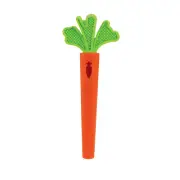 Silicone Carrot Tube Teether - Baby Teething Toy - Massaging Bristles for Sore G
