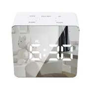 LED Mirror Night Lights Thermometer Multi-function Digital Alarm Clock