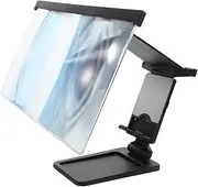 Tofficu Phone Screen Magnifier Mobile Stand Navigation Mobile Phone Stand Desktop Phone Stand Holder Screen Magnifier for Cell Phone Screen Magnifier for Mobile Phone Black Acrylic