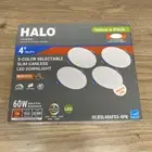 Halo 4 Inch 5-Color Selectable Canless Integrated LED Downlight White (4 Pack)