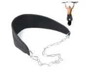 Premium Pull Up Weight Lifting Belt with Chain Steel Weighted Chain