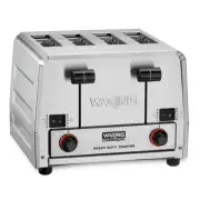 Heavy-Duty Switchable Bagel/Toast 2700 W 4-Slice Silver Wide Slot Toaster