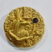Ancient Egyptian gold coin of Anubis Copper alloy Imitation of ancient coins