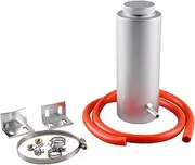 Radiator Reservoir Tank Universal Car Radiator Coolant Tank 800ml Coolant Expansion Tank Overflow Oil Catch Tank Cooling Catch Bottle Reservoir Radiator Fin Comb Kit(Silver)