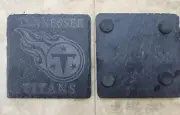 Tennessee Titans Laser Etched slate coasters, Set Of 6