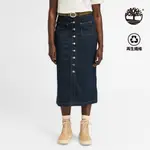 TIMBERLAND 女款深牛仔藍丹寧天絲™長裙|A6XXAB71