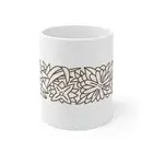 Woodland pyrex inspired Coffee mug, vintage mug, pyrex pattern mug