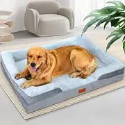 Anshine XX-Large Memory Foam Dog Bed ，Orthopedic Pet Bed for Large Dogs, Ultra Comfortable Dog Sofa with Supportive Memory Foam Cushion, Durable & Washable Large Dog Beds for Joint Relief