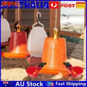 5pcs Chicken Quail Poultry Waterer Drinker Bird Coop Hanging Water Cup Tool AU