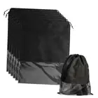 6 Pack Shoe Bags for Tall Boot Knee Travel High Boot 15.7" X 19.6" Black