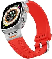 FKMBD Sports Strap Suitable For Apple Watch S10 46mm 49 Ultra S10 42MM 45 44 40 38mm Elastic Silicone Strap Suitable For IWatch 10/9/8/7/SE/6/4/5/3 Watchbands