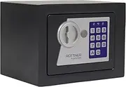 Jupiter 1 T06444 Furniture Safe Electronic Lock with Mechanical Emergency Opening and 2 Keys 23 x 17 x 17 cm with Mounting Materials and Felt Insert Anthracite