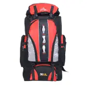 100L Outdoor Hiking Camping Backpack Bag Travel Mountaineering Trekking Day Pack RED COLOUR