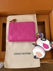 Louis Vuitton M14087 Takashi Murakami LV×TM Portofoil Lisa Wallet Pink Unused