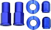 WYJDZSW Motocross CNC Valve Cap Dirt Bike Rim Lock Nuts Bolts Spacer Compatible with Yamaha YZ250F YZ450F WR250R WR450R WR250F WR450F Part (Color : Blue)