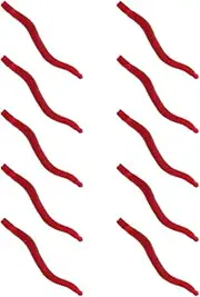 EMSea 200PCS Artificial Earthworm Fishy Smell Biomimetic Fishing Lure Soft Baits Simulation Bait Bloodworm Fake Redworm for Freshwater and Saltwater