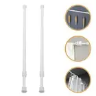 2 Pcs Curtain Rod Holder Tension Rods for Windows Extendable Clothes Rail