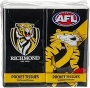 AFL Richmond Mascot Pocket Tissues (Pack of 4)