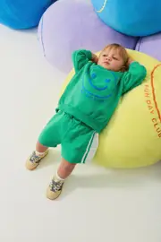 [Cotton On Kids] Cotton On Kids - Riley Sweater - Island green/fun day smile 0-3M ISLAND GREEN/FUN DAY SMILE