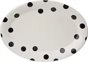 Kate Spade New York 856717 Deco Dot Oval Platter, White