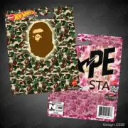 A BATHING APE STA Street Custom Hot Wheels Premium Card 1:64 Diecast Collectable