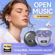 M79 Hands Free Telephone Driving Headset Ear Clip Bluetooth 5.3 Stereo Surround sound HIFI for Yoga Fitness Gym Workout Mobile Phone