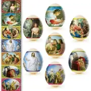 Heat Shrink Wrap - Sleeve Decoration Sticker Easter Egg Wraps Biblical Motifs