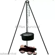 Cast Iron Camp Fire Tripod for Dutch Oven over Firepit