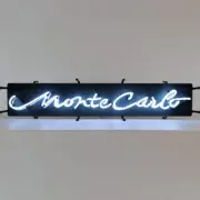 Handcrafted Monte Carlo Junior Handmade Neon Light Man Cave Neon Sign 35" by 7"