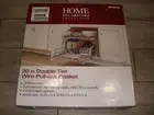 NEW 20 in. Double Tier Wire Pull-Out Basket Kitchen Storage Organizator