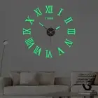Creative DIY Silent Wall Clock with Luminous Feature for Living Spaces
