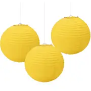 Paper Lanterns Yellow (Pack of 3)