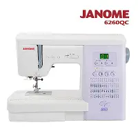 在飛比找Yahoo奇摩購物中心優惠-日本車樂美JANOME 6260QC 電腦型縫紉機