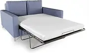 Rinkai-S 4.7 Inch Memory Foam Mattress Replacement with Washable Cover for Sleeper Sofa and Couch Beds, Full Size, CertiPUR-US Certified (Sofa Not Included)