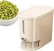 Generisch Rice Storage Canister, Flour Container Dustproof with Sealed Lid, Multi-function Storage Box, Push Button for Kitchen
