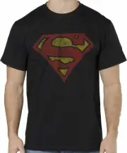 DC Comics Superman Logo Standard Navy Blue Adult T-Shirt