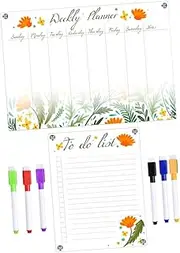 CANIGHT 1 Dry Erase Board for Refrigerator Message Planner for Organizing Schedules and Reminders Family and Friends
