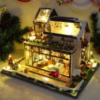 在飛比找樂天市場購物網優惠-圣誕節禮物DIY手工制作拼裝小屋創意玩具禮品送男朋友女朋友閨