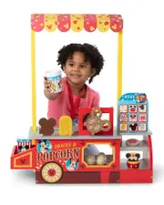 Melissa & Doug Disney Snacks & Popcorn Wooden Food Counter - Ages 3-5
